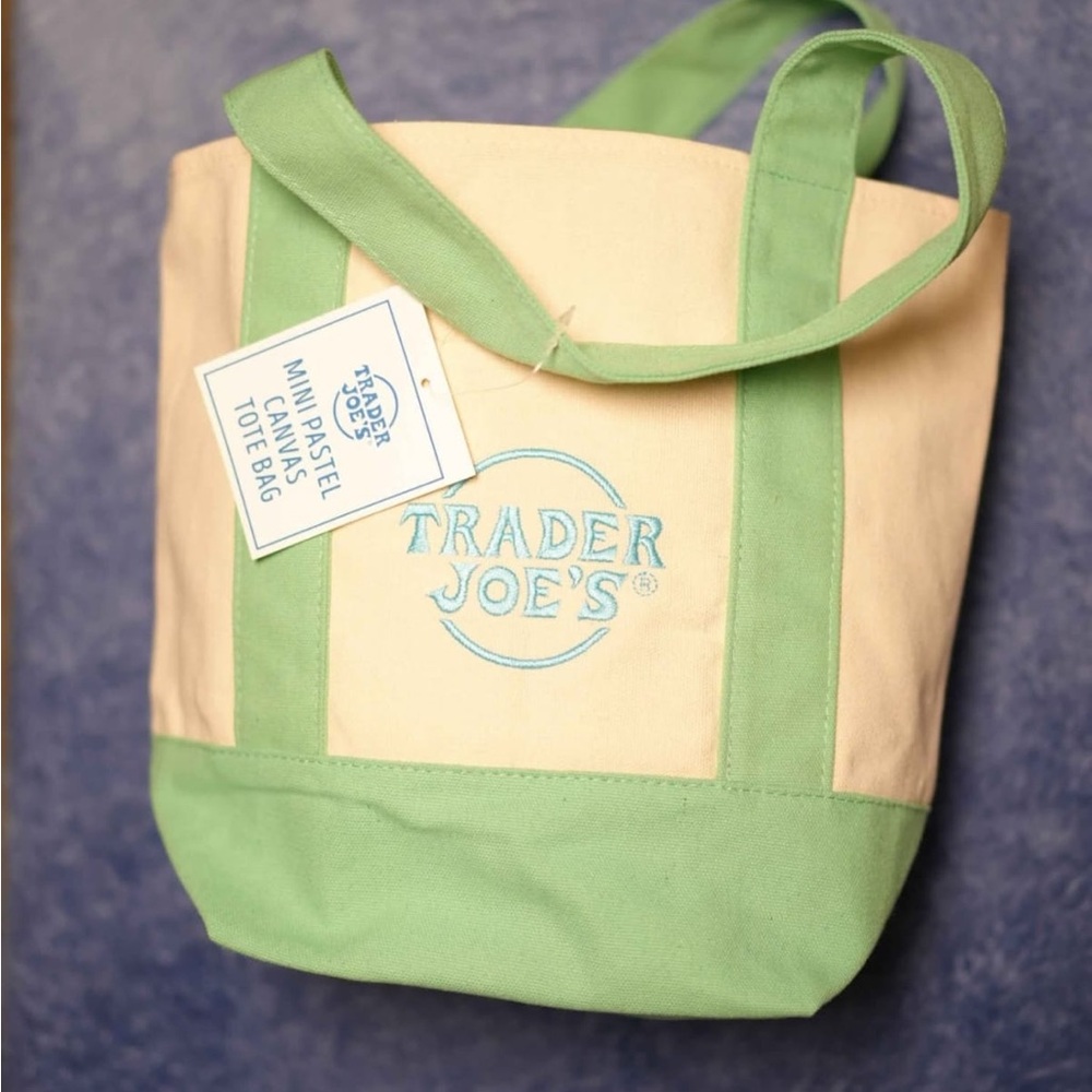 Trader Joe’s Mini Pastel Canvas Tote bag